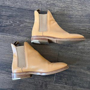 Everlane The Modern Chelsea Tan Leather Ankle Boot